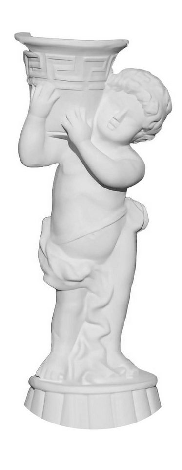 Xlmoebel Skulptur Dekorative Statue mit Blumengefäß in Kastenform – Gartenfigur (Artikel DZIECKO), Hergestellt in Europa von Xlmoebel