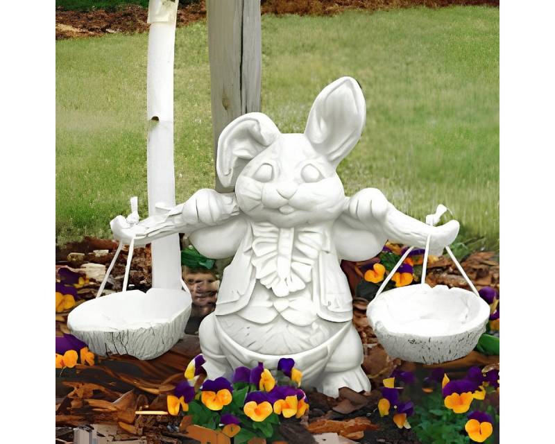 Xlmoebel Gartenfigur Garten Deko Hase Skulptur Terrasse Stein Figur Statue S103062, (Artikel s103062), Hergestellt in Europa von Xlmoebel