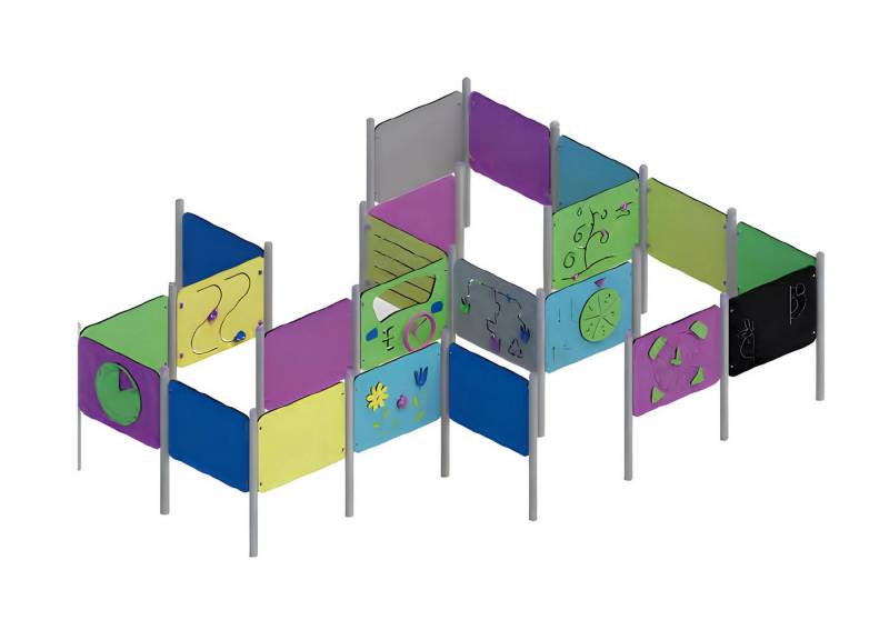 Xlmoebel Klettergerüst Interaktive Spielplatten mit Labyrinth-Spielen Bewegungsparcours, (Spielplatz), Hergestellt in Europa von Xlmoebel