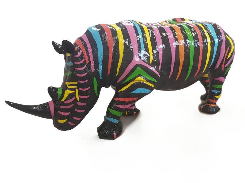 Xlmoebel Gartenfigur Neue Gartenfigur Skulptur in abstrakter Form Dekoration für den Garten, (Skulptur Nashorn), Hergestellt in Europa von Xlmoebel