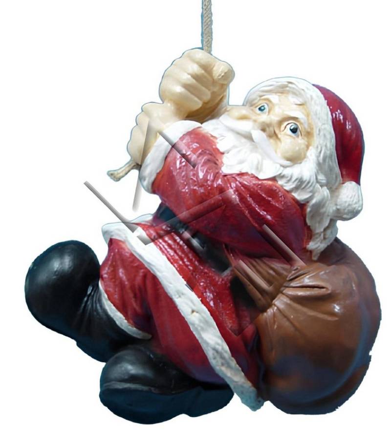 Xlmoebel Skulptur Neue Statue Skulptur von Nikolaus im Design hängend an der Schnur (Nikolaus Material : Kunststoff/Acryl 33 cm), Hergestellt in Europa von Xlmoebel