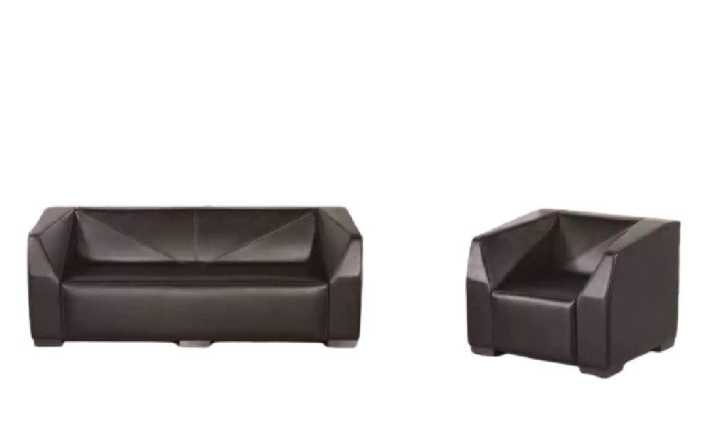 Xlmoebel 3-Sitzer Arbeitszimmermöbel Set in Schwarz mit Dreisitzer-Sofa und luxuriösem, Hergestellt in Europa von Xlmoebel