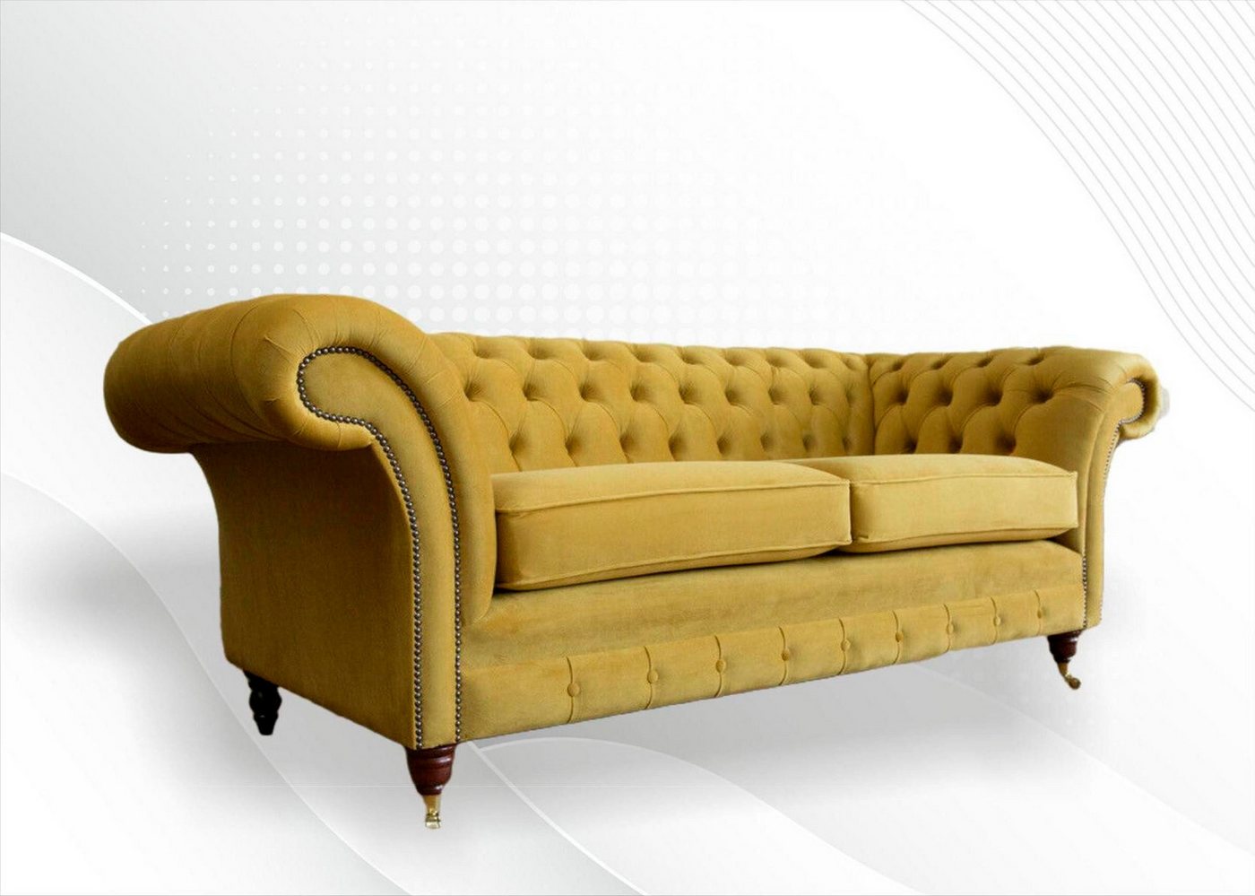 Xlmoebel Sofa Chesterfield Dreisitzer Graue XXL Bix Couch Möbel Neu Wohnzimmer, Hergestellt in Europa Xlmoebel Sofa Chesterfield Dreisitzer Graue XXL Bix Couch Möbel Neu Wohnzimmer, Hergestellt in Europa von Xlmoebel