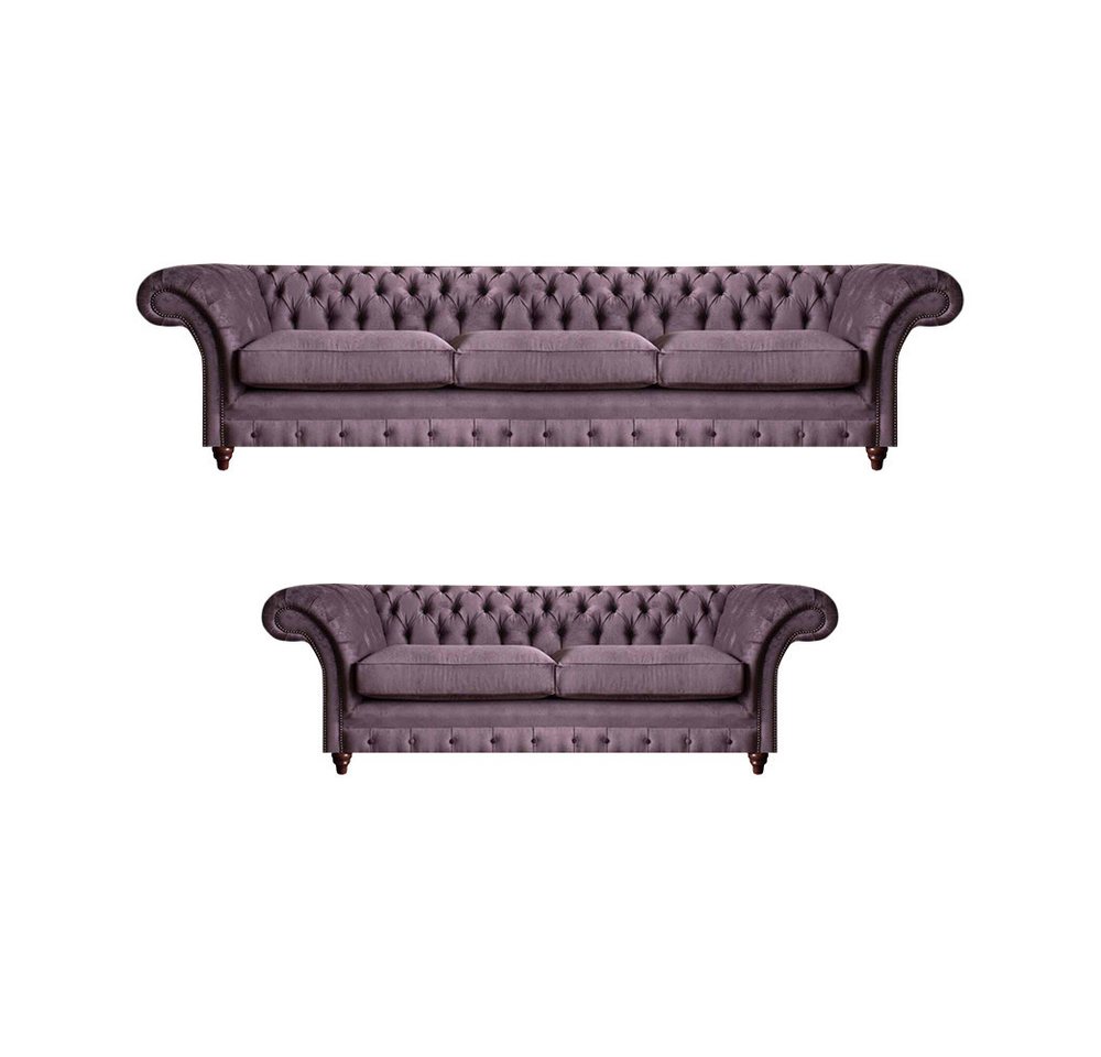 Xlmoebel Sofa Chesterfield Polster Set Dreisitzer Textil 2-Sitzer, Made in Europa Xlmoebel Sofa Chesterfield Polster Set Dreisitzer Textil 2-Sitzer, Made in Europa von Xlmoebel