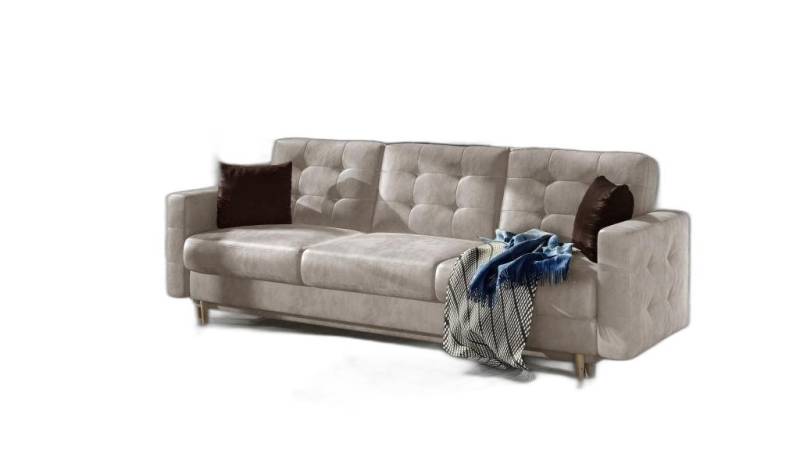 Xlmoebel Schlafsofa Drei-Sitzer Sofa Traditionelle Polstercouch 3-Sitzer Textil Neu, 1 Teile, Hergestellt in Europa von Xlmoebel