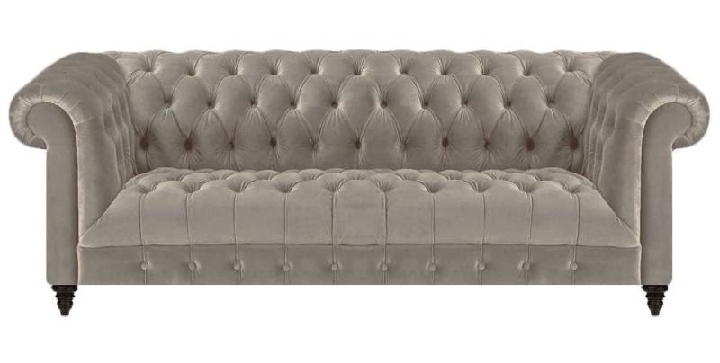 Xlmoebel Chesterfield-Sofa Dreisitzer Polstersofa für das Wohnzimmer in Grau, Hergestellt in Europa Xlmoebel Chesterfield-Sofa Dreisitzer Polstersofa für das Wohnzimmer in Grau, Hergestellt in Europa von Xlmoebel