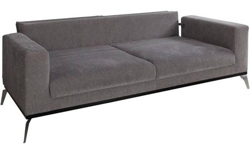 Xlmoebel 3-Sitzer Dreisitzer Sofa in Grau mit Kissen für das Wohnzimmer, Hergestellt in Europa von Xlmoebel