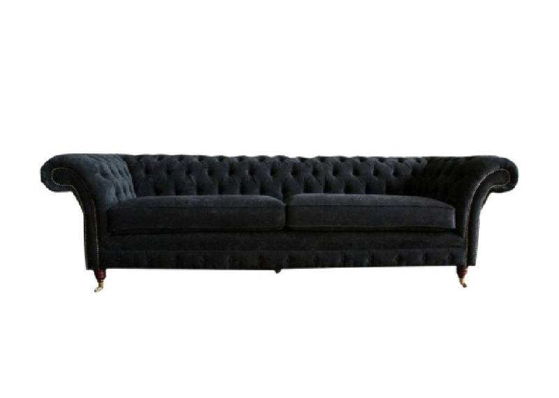 Xlmoebel Chesterfield-Sofa Großes Sofa für vier Personen Chesterfield Polstermöbel Set aus Leder, 1 Teile, Hergestellt in Europa von Xlmoebel