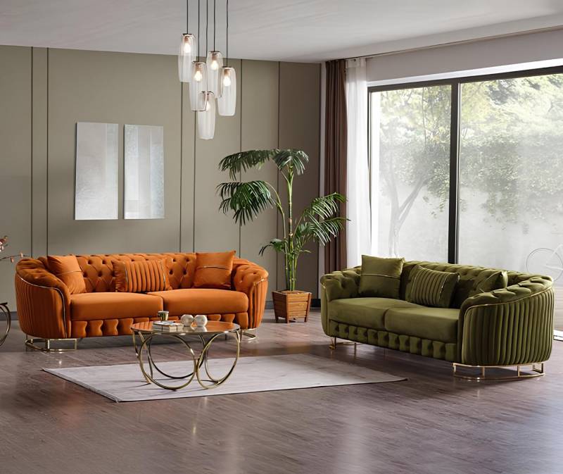 Xlmoebel Polstergarnitur Hochwertige Sofagarnitur mit 3-Sitzer und 2-Sitzer in modernem Design., (2tlg Wohnzimmer Set(Sofagarnitur 3+2 Sitzer), Hergestellt in Europa von Xlmoebel