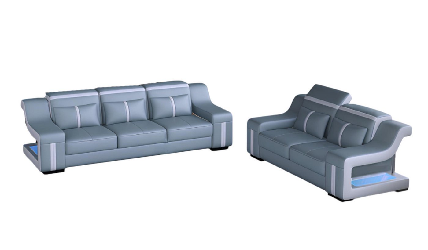 Xlmoebel Sofa Hochwertiges Sofa mit USB-Anschluss, bestehend aus 3-Sitzer und, 2 Teile, Hergestellt in Europa Xlmoebel Sofa Hochwertiges Sofa mit USB-Anschluss, bestehend aus 3-Sitzer und, 2 Teile, Hergestellt in Europa von Xlmoebel