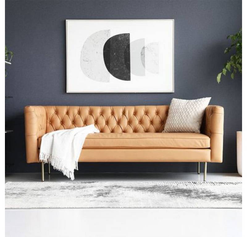 Xlmoebel Sofa Hochwertiges Stoff-Sofa Chesterfield Couch Luxus Polstermöbel 3-Sitzer, Hergestellt in Europa von Xlmoebel