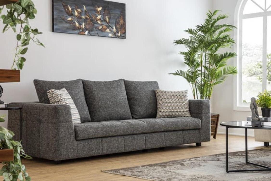 Xlmoebel Big-Sofa Hochwertiges Viersitzer-Sofa aus Stoff im modernen grauen Design, Hergestellt in Europa Xlmoebel Big-Sofa Hochwertiges Viersitzer-Sofa aus Stoff im modernen grauen Design, Hergestellt in Europa von Xlmoebel