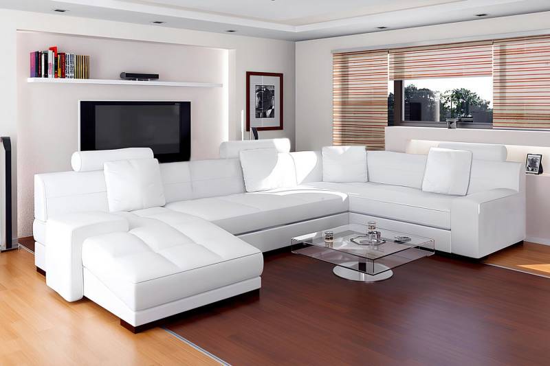 Xlmoebel Wohnlandschaft Ledersofa Eckcouch Wohnlandschaft Ecksofa Eckgarnitur Design Modernes, Hergestellt in Europa von Xlmoebel