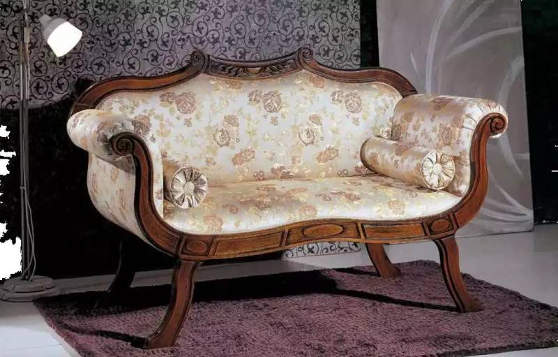 Xlmoebel Sofa Luxuriöser Barock-Stil Textil Zweisitzer für das Wohnzimmer, Hergestellt in Europa von Xlmoebel