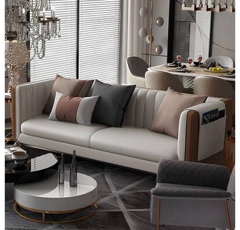 Xlmoebel 3-Sitzer Luxuriöses Beige Polster Design Sofa mit drei Sitzplätzen, 1 Teile, Hergestellt in Europa Xlmoebel 3-Sitzer Luxuriöses Beige Polster Design Sofa mit drei Sitzplätzen, 1 Teile, Hergestellt in Europa von Xlmoebel