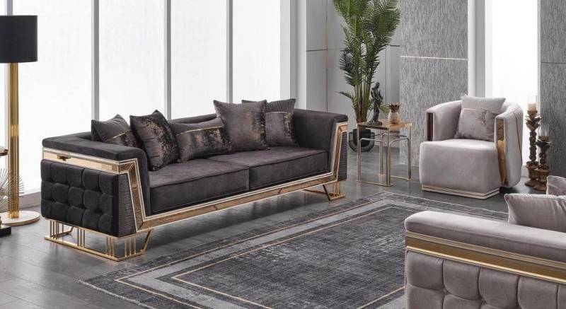 Xlmoebel 3-Sitzer Luxus-Sitzgruppe mit modernen Wohnzimmermöbeln: Dreisitzer-Sofas, 2 Teile, Hergestellt in Europa Xlmoebel 3-Sitzer Luxus-Sitzgruppe mit modernen Wohnzimmermöbeln: Dreisitzer-Sofas, 2 Teile, Hergestellt in Europa von Xlmoebel