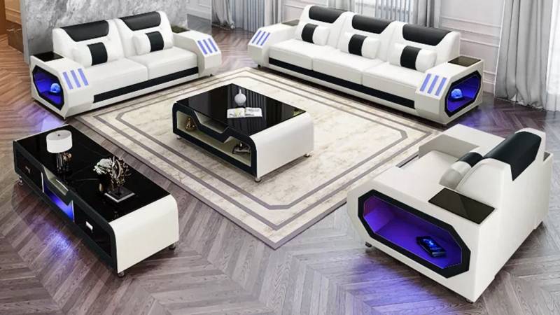 Xlmoebel 3-Sitzer Modernes Ledersofa in Dreierkombination zeitgemäßes Design, Hergestellt in Europa Xlmoebel 3-Sitzer Modernes Ledersofa in Dreierkombination zeitgemäßes Design, Hergestellt in Europa von Xlmoebel