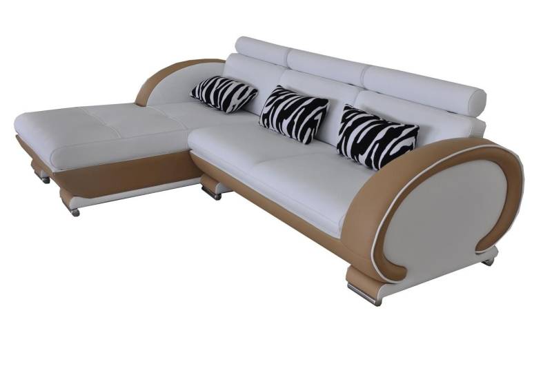 Xlmoebel Sofa Neu gestaltete Ledercouch im L-Form-Design für das Wohnzimmer -, Hergestellt in Europa von Xlmoebel