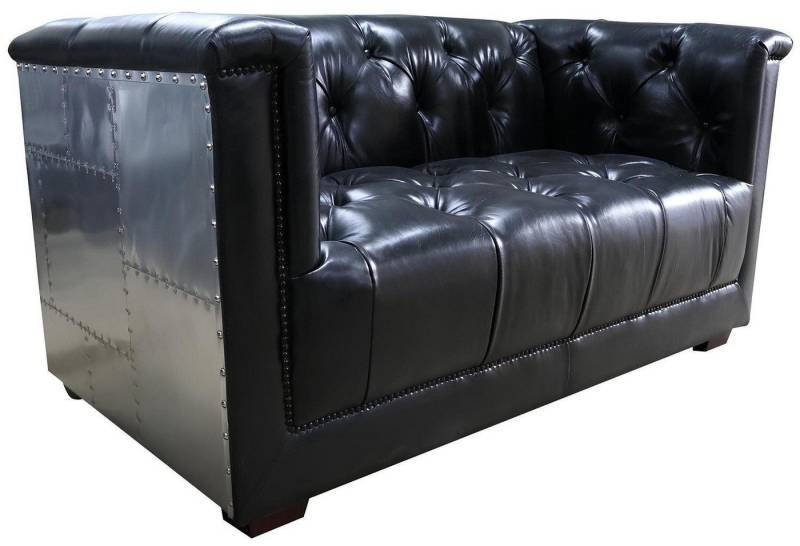 Xlmoebel 2-Sitzer Neuer Zweisitzer Aviator Flugzeug-Armlehnsessel aus echtem Leder, Hergestellt in Europa von Xlmoebel