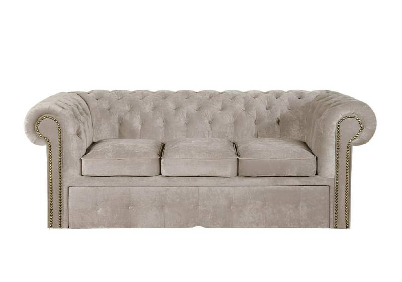 Xlmoebel Sofa Neues Schlafsofa mit Bettfunktion, Chesterfield-Stil, aus Textil, Hergestellt in Europa von Xlmoebel