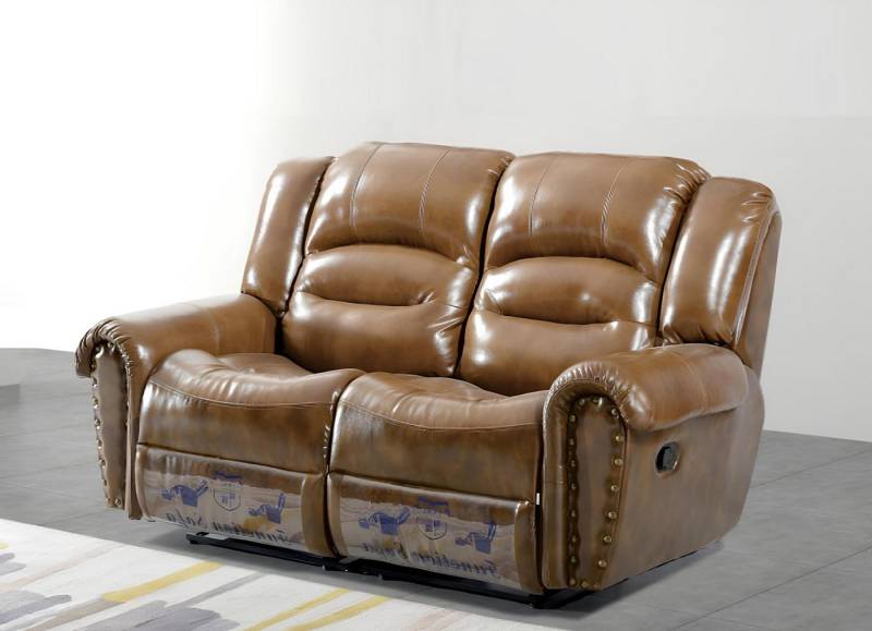 Xlmoebel 2-Sitzer Neues Leder-Zweisitzer-Sofa mit Polsterung und Design-Möbel, 1 Teile, Hergestellt in Europa von Xlmoebel