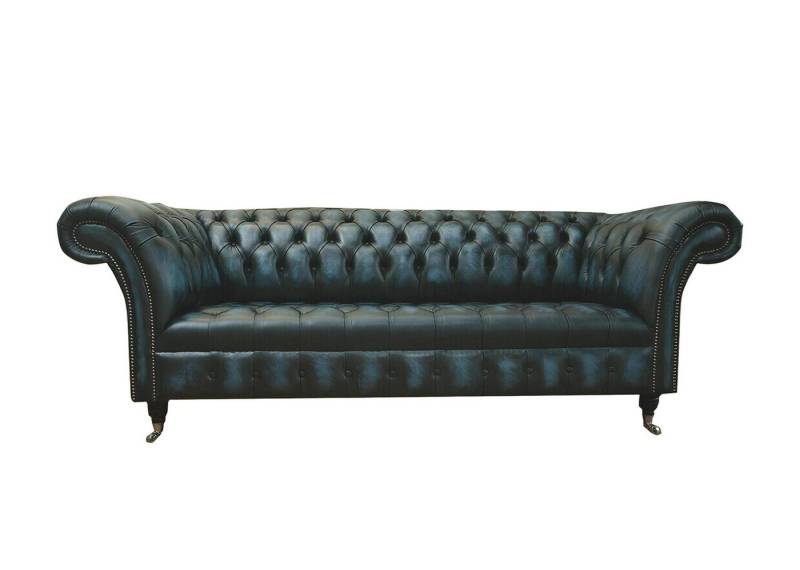 Xlmoebel 3-Sitzer Neues modernes Design-Sofa aus schwarzem Leder 3-Sitzer, Hergestellt in Europa von Xlmoebel