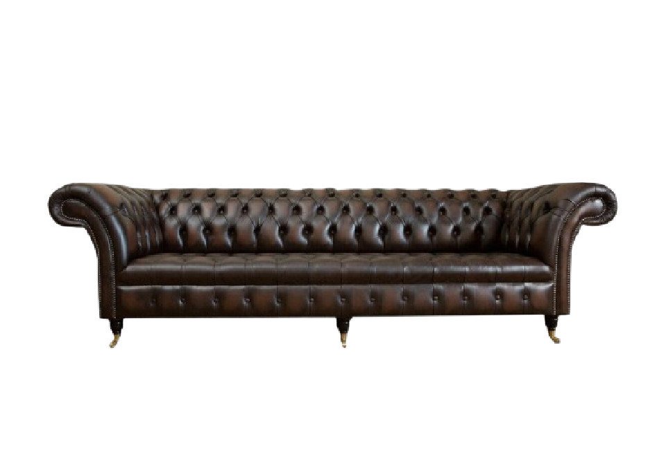 Xlmoebel Chesterfield-Sofa Riesiges Sofa Chesterfield 265cm mit Polsterung in Leder und Stoff, 1 Teile, Hergestellt in Europa Xlmoebel Chesterfield-Sofa Riesiges Sofa Chesterfield 265cm mit Polsterung in Leder und Stoff, 1 Teile, Hergestellt in Europa von Xlmoebel