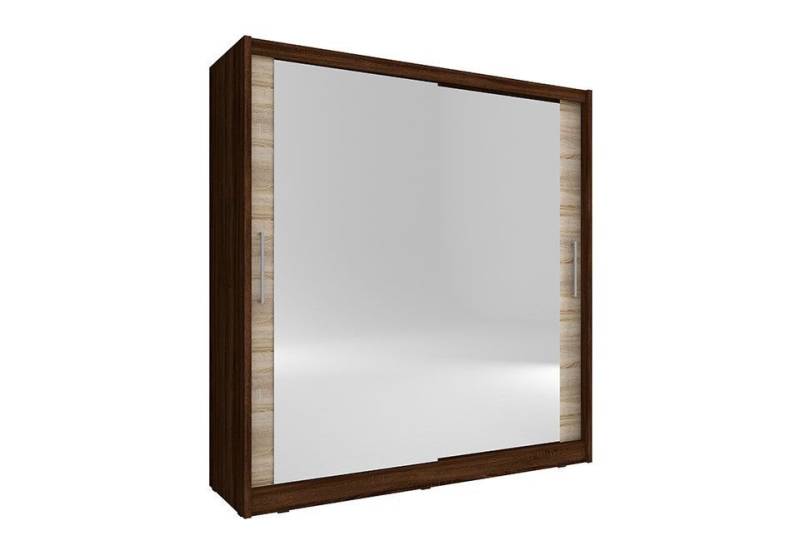 Xlmoebel Spiegelschrank Schlafzimmerschrank mit Schwebetüren und Spiegeln, 200cm breit, (Kleiderschrank) Hergestellt in Europa von Xlmoebel