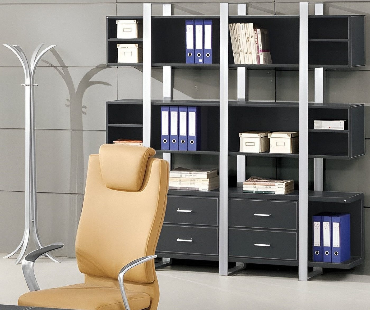 Xlmoebel Aktenschrank Modernes Regal für Büro mit Stauraum für Bücher Ordner und Dokumente (Wandregal) Hergestellt in Europa Xlmoebel Aktenschrank Modernes Regal für Büro mit Stauraum für Bücher Ordner und Dokumente (Wandregal) Hergestellt in Europa von Xlmoebel