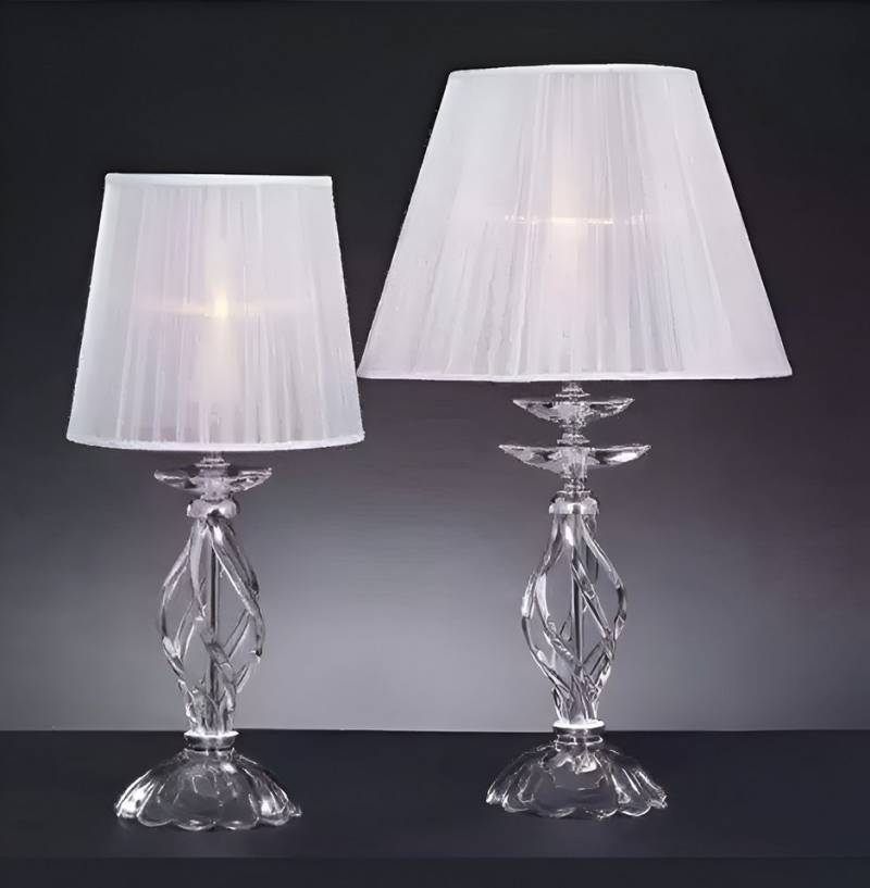 Xlmoebel Nachttischlampe Designer Kristall Stehleuchte im antiken Kronleuchter-Stil mit weißem, Hergestellt in Europa von Xlmoebel