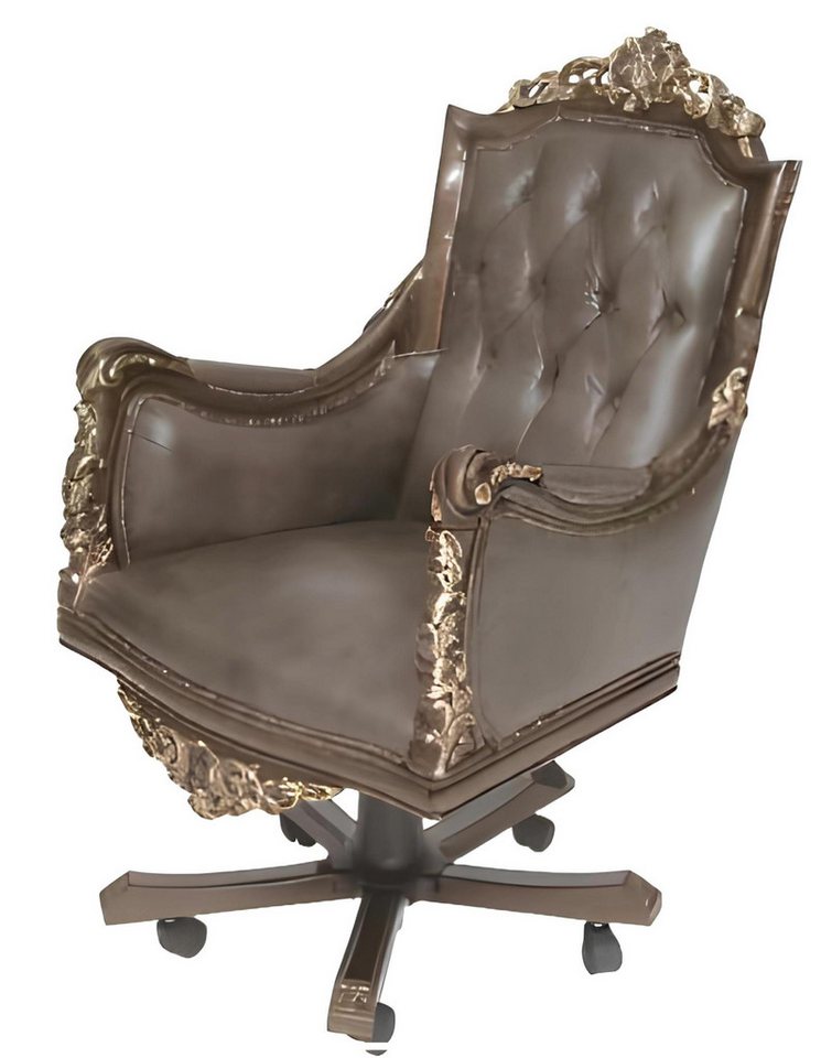 Xlmoebel Bürostuhl Luxus Ergonomischer Stuhl mit Rollen und Armlehnen (1 St), Hergestellt in Europa von Xlmoebel