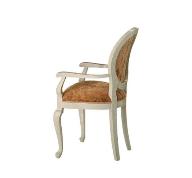 Xlmoebel Armlehnstuhl Designstuhl für Wohnzimmer und Esszimmer mit Holz und Armlehnen (1 St), Hergestellt in Europa von Xlmoebel