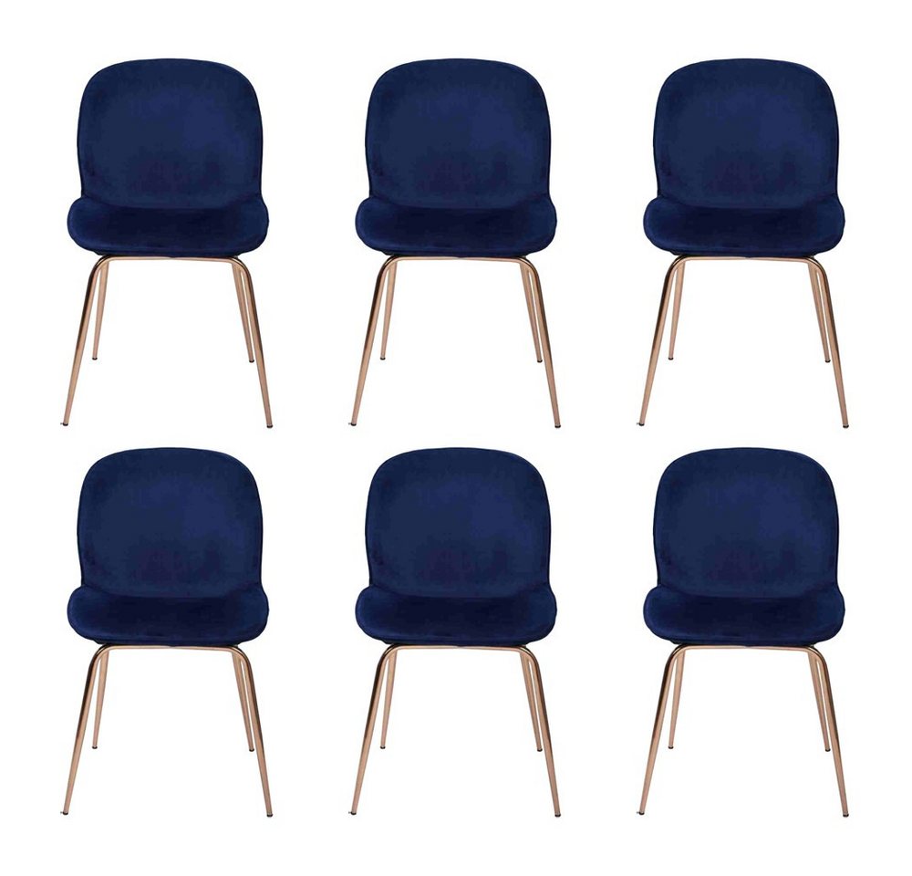 Xlmoebel Polsterstuhl Esszimmer-Set in Blau mit 6 Stühlen aus Stoffpolsterung (6 St), Hergestellt in Europa Xlmoebel Polsterstuhl Esszimmer-Set in Blau mit 6 Stühlen aus Stoffpolsterung (6 St), Hergestellt in Europa von Xlmoebel
