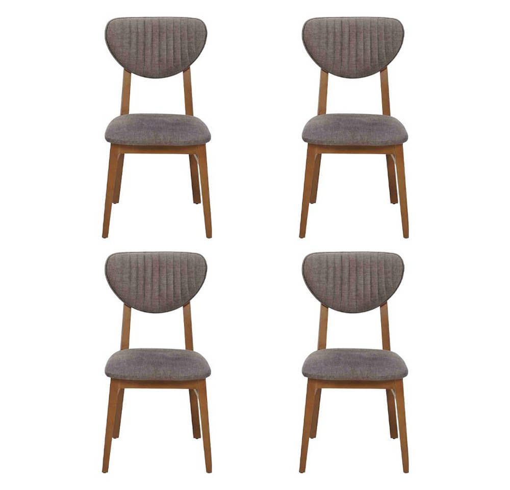 Xlmoebel Esszimmerstuhl Esszimmermöbel-Set mit vier gepolsterten Designerstühlen (4 St), Hergestellt in Europa von Xlmoebel