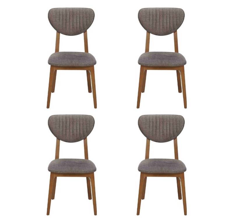 Xlmoebel Esszimmerstuhl Esszimmermöbel-Set mit vier gepolsterten Designerstühlen (4 St), Hergestellt in Europa von Xlmoebel