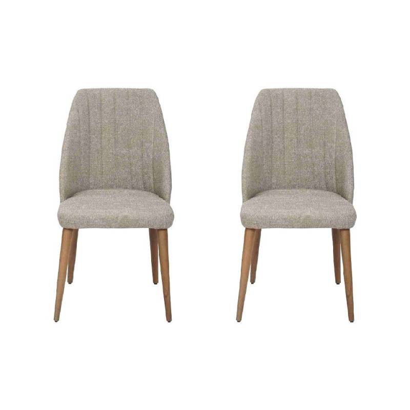 Xlmoebel Esszimmerstuhl Hochmoderne 2er-Set Polsterstühle in luxuriösem Grau für das Esszimmer (2 St), Hergestellt in Europa von Xlmoebel