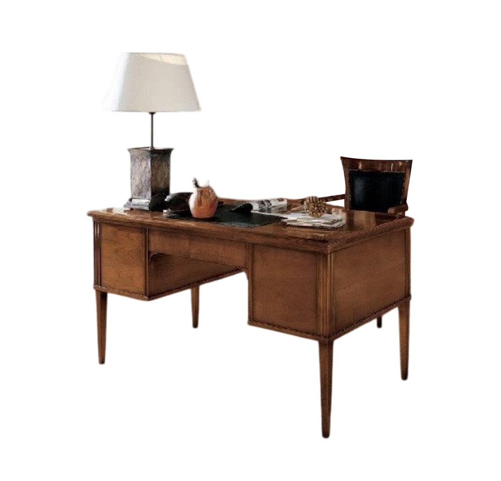 Xlmoebel Büromöbel-Set Holz Schreibtischstuhl mit Armlehnen - Bürotisch Möbel Set, (2-tlg., Schreibtisch + Stuhl), Hergestellt in Europa von Xlmoebel
