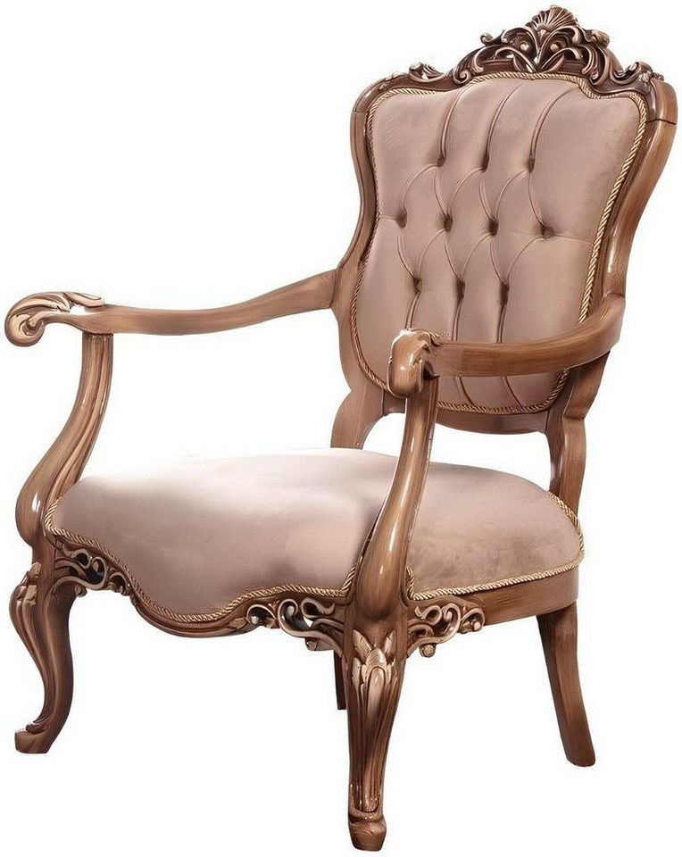 Xlmoebel Armlehnstuhl Luxus Couch Polstermöbel Klassischer Thron Lehnstuhl Elegante, Hergestellt in Europa von Xlmoebel