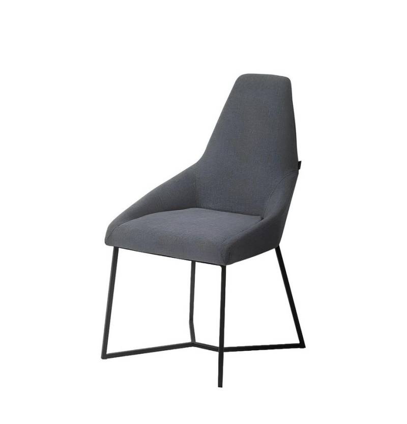 Xlmoebel Esszimmerstuhl Neuheit: Zeitgemäßer Polsterstuhl in Grau für das Esszimmer - Designer (1 St), Hergestellt in Europa von Xlmoebel