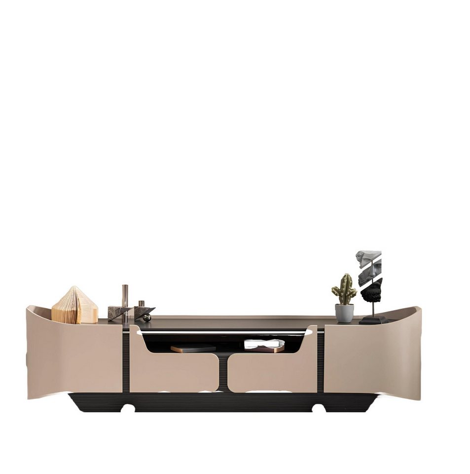 Xlmoebel TV-Board Moderne TV-Möbel aus Holz in Beige für das Wohnzimmer - TV-Lowboard (RTV Lowboard), Hergestellt in Europa von Xlmoebel