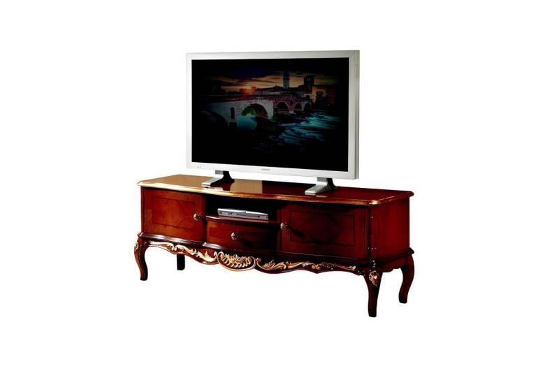 Xlmoebel TV-Schrank Exklusiver Barock-TV-Schrank aus Holz mit 2 Türen Schublade und Regal (RTV-1211) Hergestellt in Europa von Xlmoebel