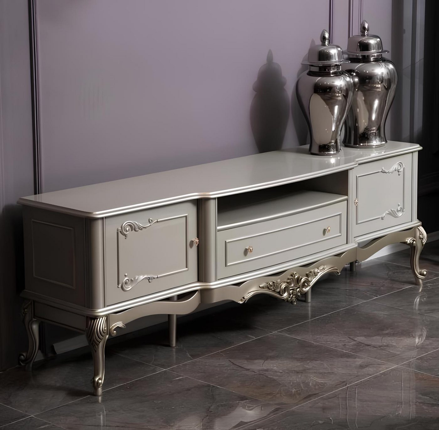 Xlmoebel TV-Schrank Hochwertiges Sideboard Fernseh-Wand TV-Schrank RTV-Möbel Schränke Holz (TV Schrank) Hergestellt in Europa von Xlmoebel