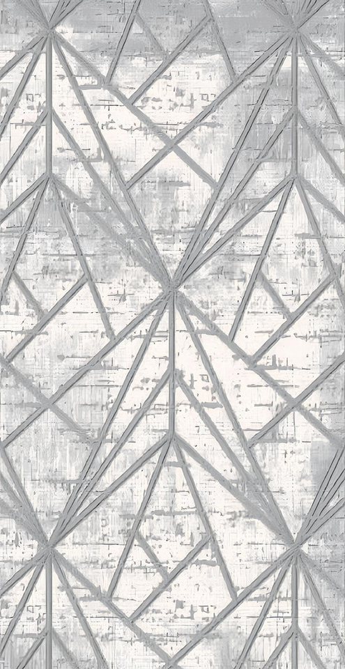 Xlmoebel Teppich Kurzflor Teppich mit geometrischem Linienmuster in Grau, Hergestellt in Europa Xlmoebel Teppich Kurzflor Teppich mit geometrischem Linienmuster in Grau, Hergestellt in Europa von Xlmoebel