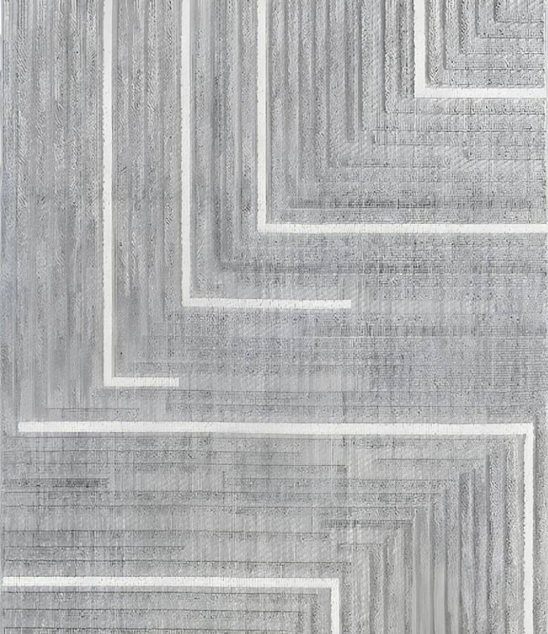 Xlmoebel Teppich Kurzflor Teppich mit geometrischem Muster in Grau für Wohnen Teppiche, Höhe: 170 mm, Hergestellt in Europa Xlmoebel Teppich Kurzflor Teppich mit geometrischem Muster in Grau für Wohnen Teppiche, Höhe: 170 mm, Hergestellt in Europa von Xlmoebel