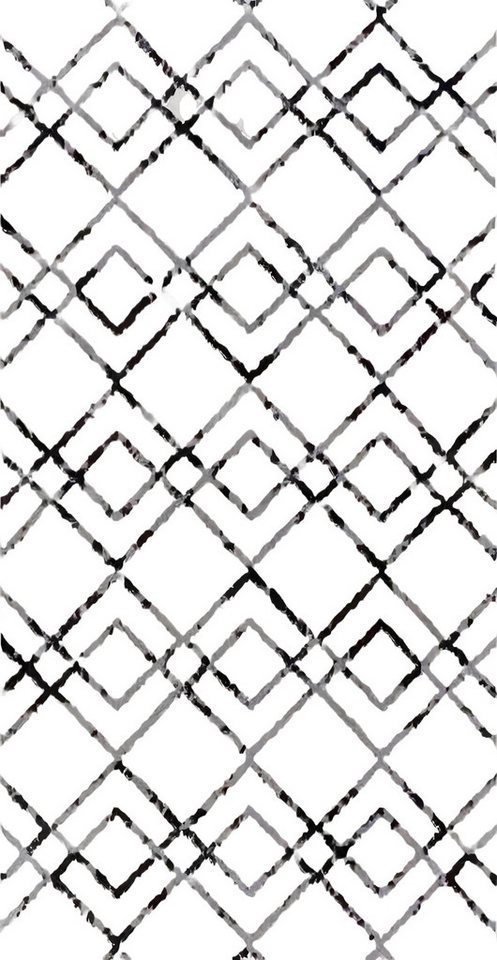 Xlmoebel Teppich Kurzflorteppich mit geometrischem Muster in Weiß und Schwarz Teppiche, Höhe: 150 mm, Hergestellt in Europa Xlmoebel Teppich Kurzflorteppich mit geometrischem Muster in Weiß und Schwarz Teppiche, Höhe: 150 mm, Hergestellt in Europa von Xlmoebel