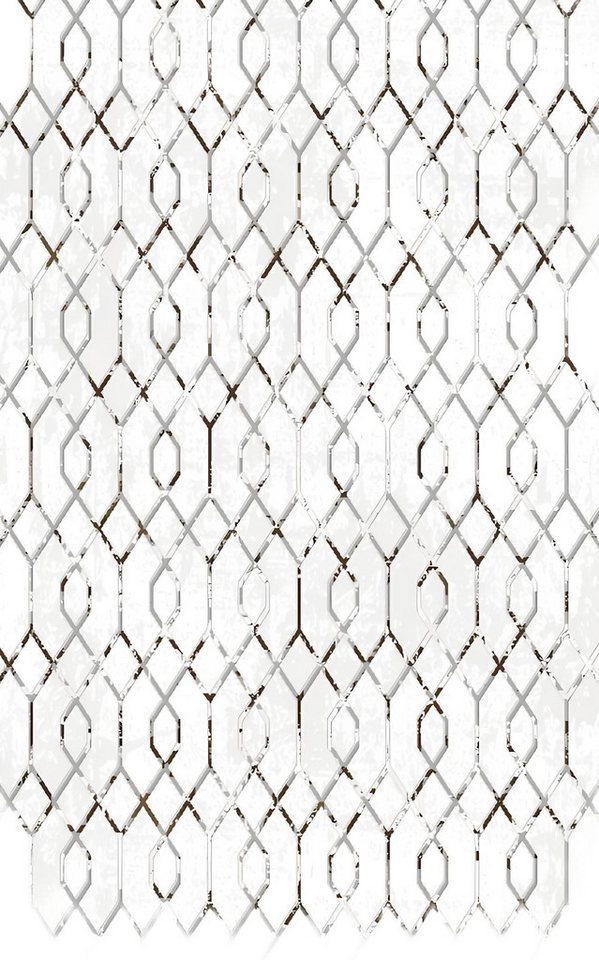 Xlmoebel Teppich Weißer Teppich für das Wohnzimmer mit abstraktem geometrische Teppiche, Höhe: 170 mm, Hergestellt in Europa Xlmoebel Teppich Weißer Teppich für das Wohnzimmer mit abstraktem geometrische Teppiche, Höhe: 170 mm, Hergestellt in Europa von Xlmoebel