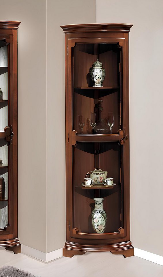 Xlmoebel Vitrine Barock Eckvitrine mit Glaselementen und Kommoden (Vitrine) Hergestellt in Europa von Xlmoebel