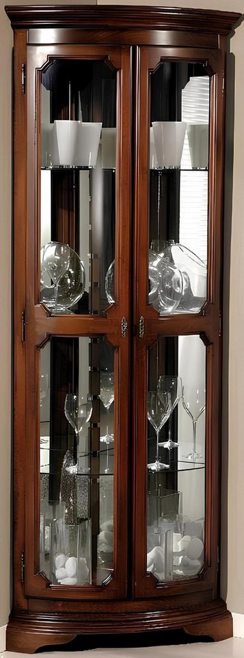 Xlmoebel Eckvitrine Barock Rokoko Designer Schrank mit Ecke Vitrine und Kommoden (Vitrine) Hergestellt in Italy von Xlmoebel