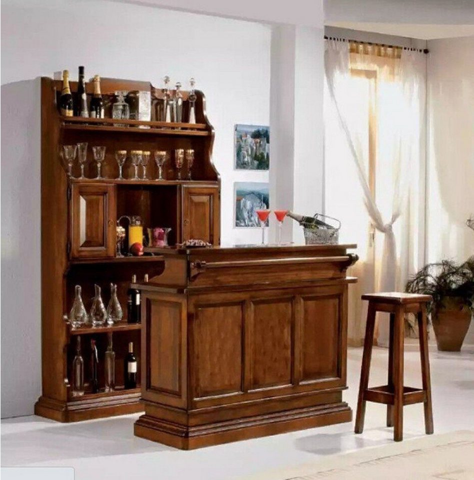 Xlmoebel Barschrank Barschrank Luxuriöse Designer-Möbel Klassische Bartheke Edle Vitrine (Barschrank + Bartheke) Hergestellt in Italy von Xlmoebel