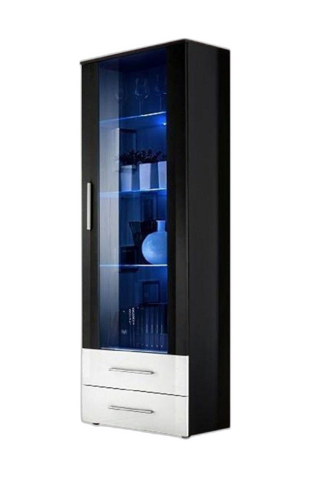 Xlmoebel Vitrine Dunkel Vitrine Möbel Einführung Neu Stil Möbel Glänzend Wohnraum (1-St., 1x Vitrine) Hergestellt in Europa von Xlmoebel